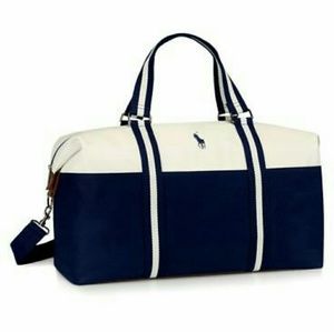 Ralph Lauren Canvas Duffle Bag Travel Gym Carry on
